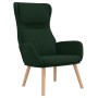 Sillón de relax de terciopelo verde oscuro en Sillones | Comprar online en Foru.es