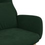Sillón de relax de terciopelo verde oscuro en Sillones | Comprar online en Foru.es