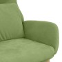 Sillón de relax de terciopelo verde claro en Sillones | Comprar online en Foru.es