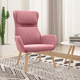 Sillón de relax de terciopelo rosa en Sillones | Comprar online en Foru.es