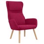 Sillón de relax de terciopelo rojo vino tinto en Sillones | Comprar online en Foru.es