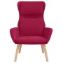 Sillón de relax de terciopelo rojo vino tinto en Sillones | Comprar online en Foru.es