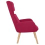 Sillón de relax de terciopelo rojo vino tinto en Sillones | Comprar online en Foru.es