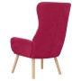 Sillón de relax de terciopelo rojo vino tinto en Sillones | Comprar online en Foru.es