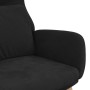 Sillón de relax de terciopelo negro en Sillones | Comprar online en Foru.es