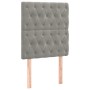 Cama box spring con colchón terciopelo gris claro 80x200 cm de vidaXL, Camas y somieres - Ref: Foro24-3129357, Precio: 352,99...