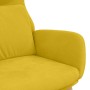 Sillón de relax de terciopelo amarillo mostaza en Sillones | Comprar online en Foru.es