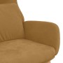 Sillón de relax de terciopelo marrón en Sillones | Comprar online en Foru.es