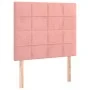 Cama box spring con colchón terciopelo rosa 90x190 cm de vidaXL, Camas y somieres - Ref: Foro24-3129188, Precio: 371,19 €, De...