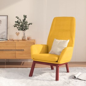 Sillón de relax de tela amarillo mostaza en Sillones | Comprar online en Foru.es