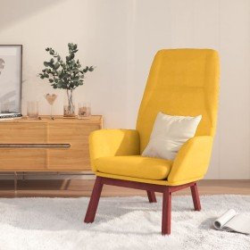 Sillón de relax de tela amarillo mostaza en Sillones | Comprar online en Foru.es