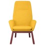 Sillón de relax de tela amarillo mostaza en Sillones | Comprar online en Foru.es