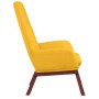 Sillón de relax de tela amarillo mostaza en Sillones | Comprar online en Foru.es