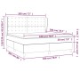 Cama box spring con colchón cuero sintético negro 180x200 cm de vidaXL, Camas y somieres - Ref: Foro24-3129045, Precio: 655,7...