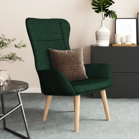 Sillón de relax de tela verde oscuro en Sillones | Comprar online en Foru.es