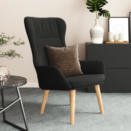 Sillón de relax de tela negro en Sillones | Comprar online en Foru.es