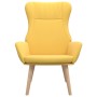 Sillón de relax de tela amarillo mostaza en Sillones | Comprar online en Foru.es