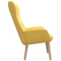 Sillón de relax de tela amarillo mostaza en Sillones | Comprar online en Foru.es