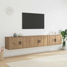 Juego de Muebles para Televisión Montados en la Pared 3 pcs en Muebles TV | Comprar online en Foru.es
