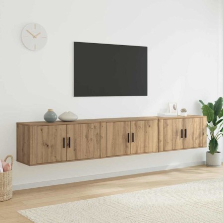 Juego de Muebles para Televisión Montados en la Pared 3 pcs en Muebles TV | Comprar online en Foru.es