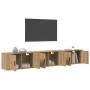 Juego de Muebles para Televisión Montados en la Pared 3 pcs en Muebles TV | Comprar online en Foru.es