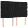 Box spring bed with black velvet mattress 140x190 cm by vidaXL, Beds and slatted bases - Ref: Foro24-3129389, Price: 554,20 €...