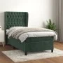Cama box spring con colchón terciopelo verde oscuro 100x200 cm de vidaXL, Camas y somieres - Ref: Foro24-3129378, Precio: 403...