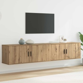 Juego de Muebles para Televisión Montados en la Pared 2 pcs en Muebles TV | Comprar online en Foru.es