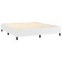 Cama box spring con colchón cuero sintético blanco 180x200 cm de vidaXL, Camas y somieres - Ref: Foro24-3128926, Precio: 652,...