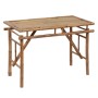 Mesa plegable de jardín de bambú 115x50x75 cm en Mesas de jardín | Comprar online en Foru.es