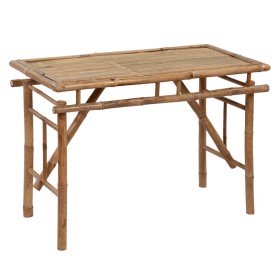 Mesa plegable de jardín de bambú 115x50x75 cm en Mesas de jardín | Comprar online en Foru.es