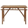 Mesa plegable de jardín de bambú 115x50x75 cm en Mesas de jardín | Comprar online en Foru.es