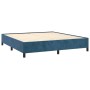 Cama box spring con colchón terciopelo azul oscuro 180x200 cm de vidaXL, Camas y somieres - Ref: Foro24-3129409, Precio: 727,...