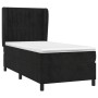 Cama box spring con colchón cuero sintético negro 90x190 cm de vidaXL, Camas y somieres - Ref: Foro24-3129305, Precio: 329,43...