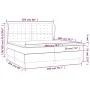Cama box spring con colchón cuero sintético gris 200x200 cm de vidaXL, Camas y somieres - Ref: Foro24-3129055, Precio: 774,29...