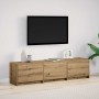 Gabinete de TV con LEDs Roble Artesanal 162 x 34 x 40 cm en Muebles TV | Comprar online en Foru.es