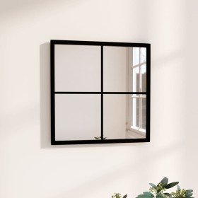 Espejo de pared metal negro 40x40 cm en Espejos | Comprar online en Foru.es