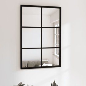 Espejo de pared metal negro 60x40 cm en Espejos | Comprar online en Foru.es