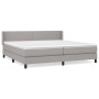 Cama box spring con colchón tela gris claro 200x200 cm de vidaXL, Camas y somieres - Ref: Foro24-3129657, Precio: 591,12 €, D...