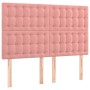 Cama box spring con colchón terciopelo rosa 140x200 cm de vidaXL, Camas y somieres - Ref: Foro24-3129458, Precio: 525,07 €, D...