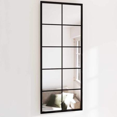 Espejo de pared metal negro 100x40 cm en Espejos | Comprar online en Foru.es