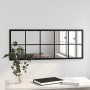 Espejo de pared metal negro 100x40 cm en Espejos | Comprar online en Foru.es