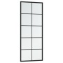 Espejo de pared metal negro 100x40 cm en Espejos | Comprar online en Foru.es