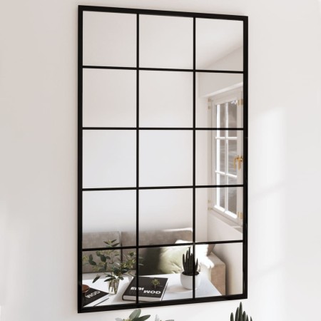 Espejo de pared metal negro 100x60 cm en Espejos | Comprar online en Foru.es