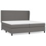 Cama box spring con colchón cuero sintético gris 200x200 cm de vidaXL, Camas y somieres - Ref: Foro24-3128935, Precio: 764,55...