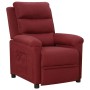 Sillón reclinable de tela rojo tinto en Sillones | Comprar online en Foru.es