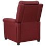 Sillón reclinable de tela rojo tinto en Sillones | Comprar online en Foru.es