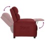 Sillón reclinable de tela rojo tinto en Sillones | Comprar online en Foru.es