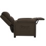 Sillón reclinable de tela marrón oscuro en Sillones | Comprar online en Foru.es