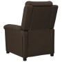 Sillón reclinable de tela marrón oscuro en Sillones | Comprar online en Foru.es